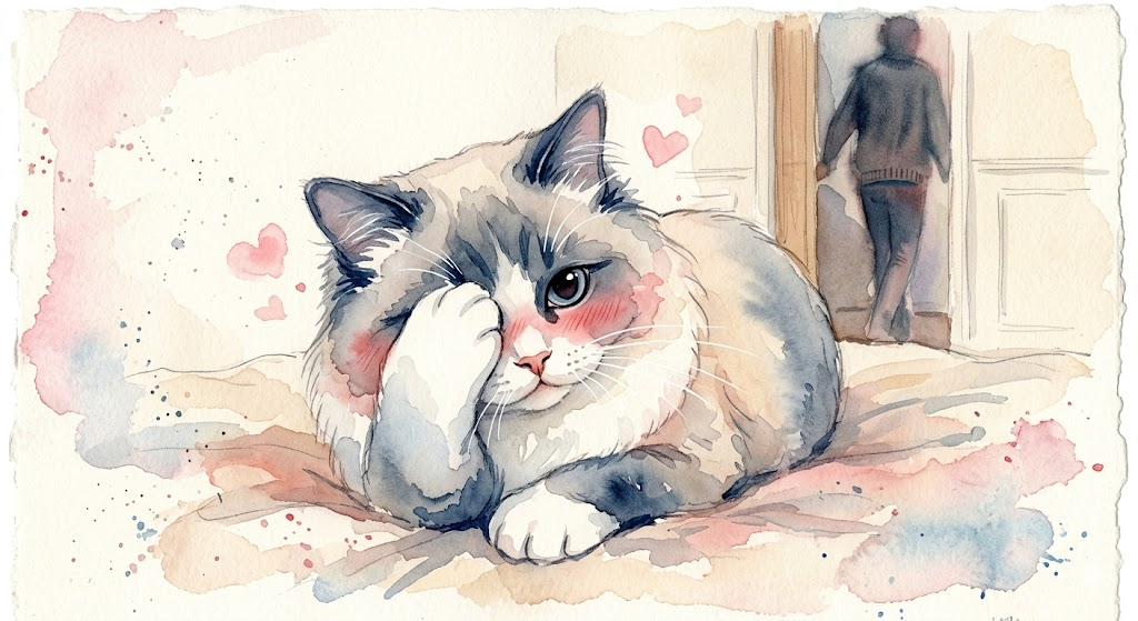 出門前他親了我一下